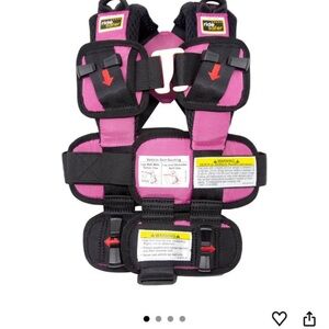 Pink and Black Kids carseat Vest
